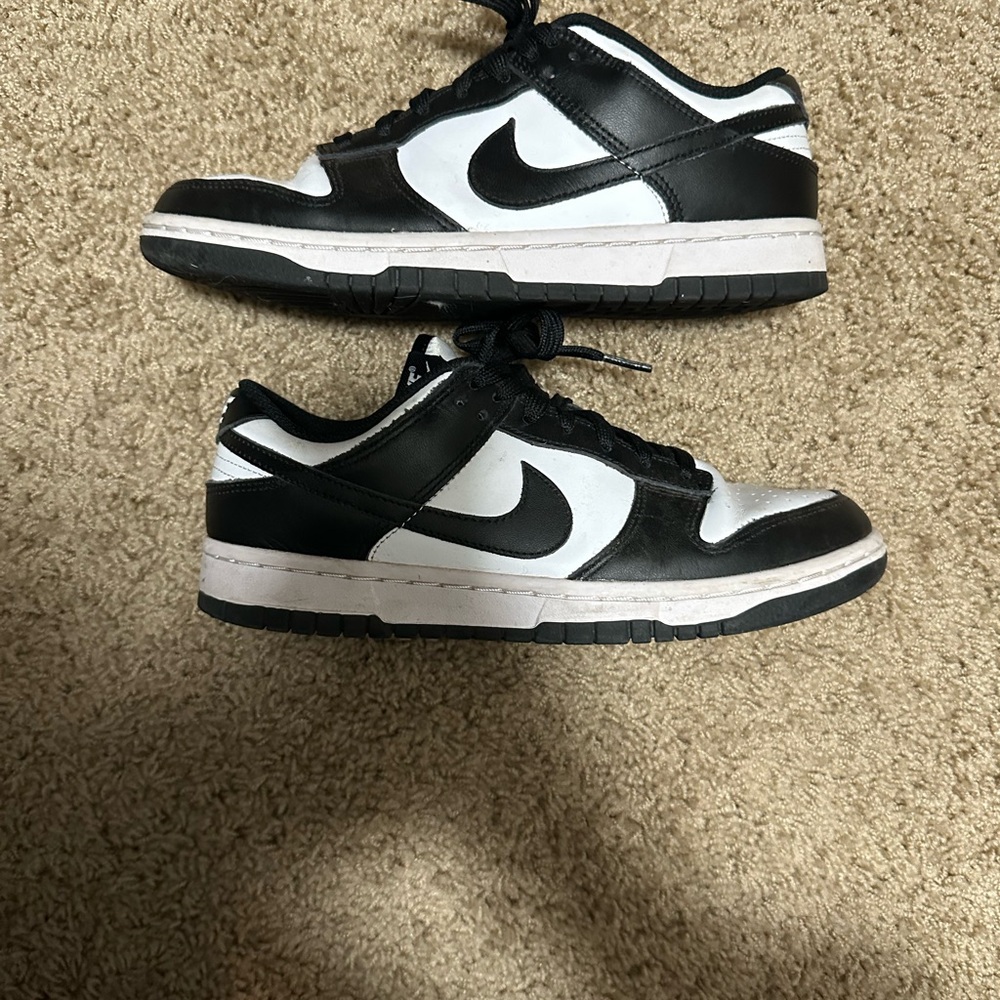 Nike Dunks Black and White Athletic Shoes